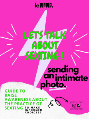 Let's talk about sexting! Sending an intimate photo.